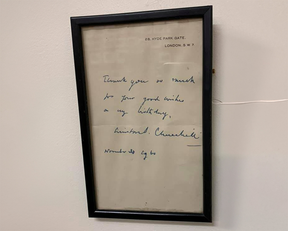 Churchill letter